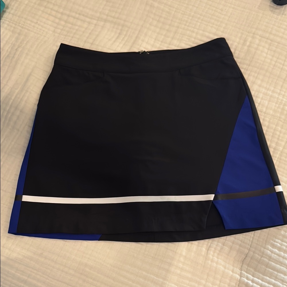 Slazenger Black and Blue Women's Golf Skort